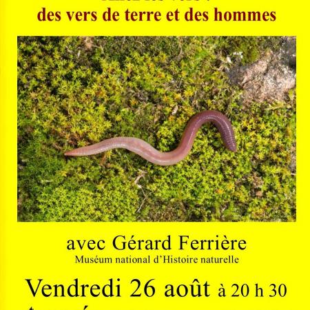 Conférence des Vendredis de Saint-Clément : " Allez les vers ! : des vers de terre et des hommes"  avec Gérard Ferrière
