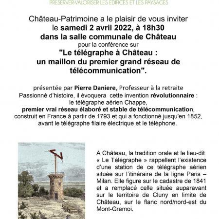 Conférence : le télégraphe à Château