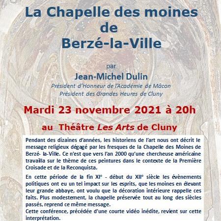 Conférence sur le chapelle des moines de Berzé la Ville par Jean-Michel Dulin