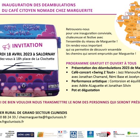 Inauguration des déambulations du café citoyen nomade chez Marguerite