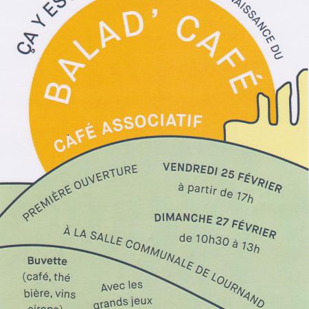 Ouverture du café associatif – Balad’café à Lournand